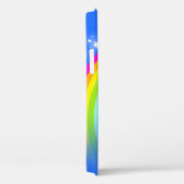 "Ihr Name" (10 Buchstaben) Regenbogenaqua Case-Mate iPhone Hülle (Rückseite / Rechts)