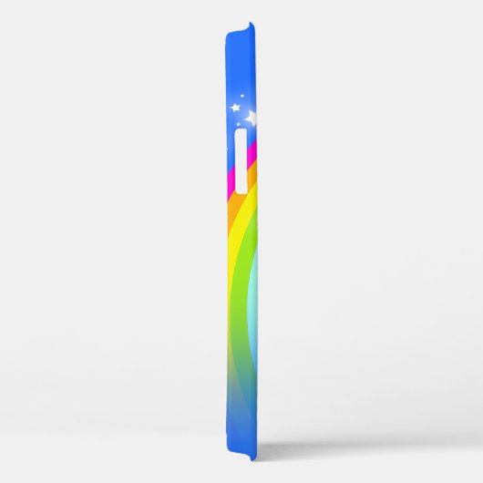 "Ihr Name" (10 Buchstaben) Regenbogenaqua Case-Mate iPhone Hülle (Rückseite / Rechts)