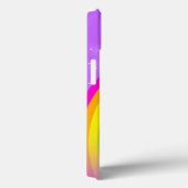 Ihr Name 5 Buchstaben Regenbogen lila Case-Mate iPhone Hülle (Rückseite / Rechts)