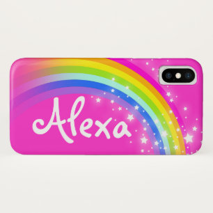 Ihr Name 5 Buchstaben Regenbogen Rosa iPhone Gehäu Case-Mate iPhone Hülle