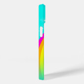 Ihr Name 5 Buchstaben Regenbogenaqua Case-Mate iPhone Hülle (Rückseite / Rechts)