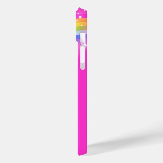 Ihr Name 5 Buchstaben Regenbogenrot Case-Mate iPhone Hülle (Rückseite / Links)