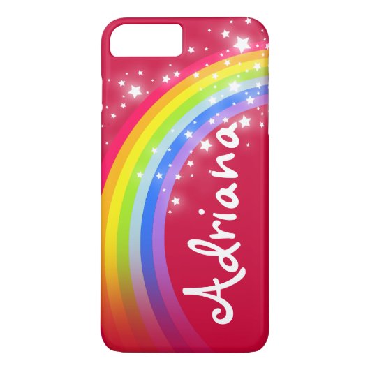 Ihr Name 7 Buchstaben Regenbogen rot iPhone Gehäus Case-Mate iPhone Hülle (Rückseite)