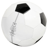 Ihr Name als Alien Glyphen einzigartig weiß Fußball (Dreiviertel)