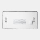 Ihr Name als Alien Glyphen einzigartig weiß Schreibtischunterlage (Tastatur & Maus)