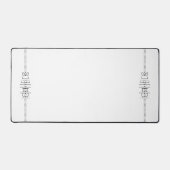 Ihr Name als Alien Glyphen einzigartig weiß Schreibtischunterlage (Vorderseite)