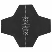 Ihr Name als Alien Glyphen Unique Black Fußball (Flach)