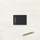 Ihr Name als Alien Glyphen Unique Black Post-it Klebezettel (Auf Schreibtisch)