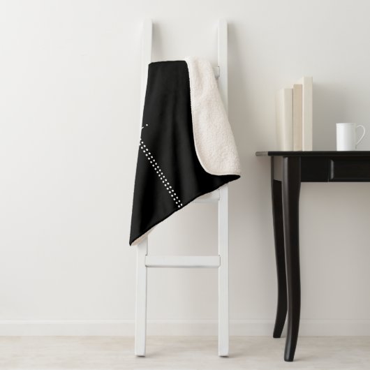 Ihr Name als Alien Glyphen Unique Black Sherpadecke (Beispiel)