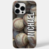 Ihr Name Anpassbare Baseball-Artwork Case-Mate iPhone Hülle (Rückseite)