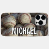 Ihr Name Anpassbare Baseball-Artwork Case-Mate iPhone Hülle (Rückseite (Horizontal))
