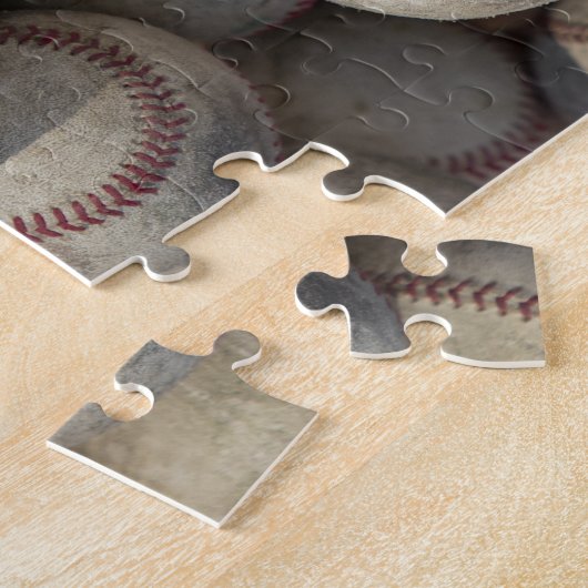 Ihr Name Anpassbare Baseball-Artwork Puzzle (Seite)