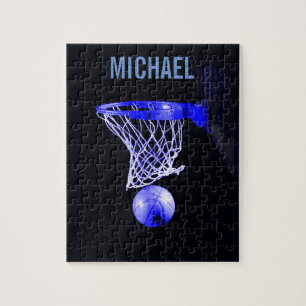 Ihr Name Anpassbare Basketball-Kunst Pop Art Puzzle