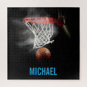 Ihr Name Anpassbare Basketball-Kunst Pop Art Puzzle