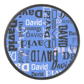 Ihr NAME Anpassbare farbige Mens Hockey Puck (Vorderseite)