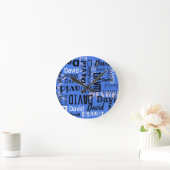IHR NAME Anpassbare Wall-Clock-Circular Runde Wanduhr (Zuhause)