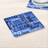 Ihr NAME Anpassbarer Table Party Untersetzer (angewinkelt)