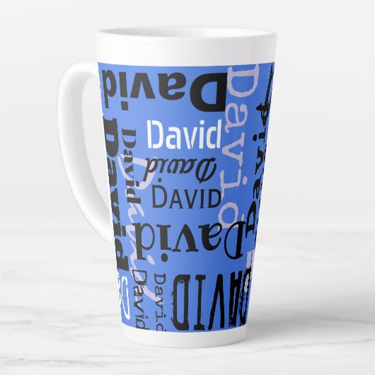 Ihr NAME Anpassbarer Trinkbehälter für die Keramik Milchtasse (Linke Ecke)