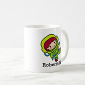 Ihr Name Astronaut Boy in Spacesuit Kaffeetasse (VorderseiteRechts)