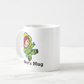 Ihr Name Astronaut Boy in Spacesuit Kaffeetasse (Vorderseite Links)