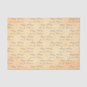 Ihr Name auf Antiqued Seidenpapier