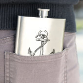 Ihr Name auf dieser Anker-Flasche Flachmann (Beispiel)