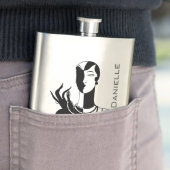 Ihr Name auf dieser Mode-Modell-Flasche Flachmann (Beispiel)