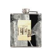 Ihr Name auf dieser Retro Limousine-Flasche Flachmann (Rückseite)