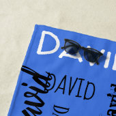 IHR NAME AUF einem TUCH kundengerechten Badetuch (Beispiel)