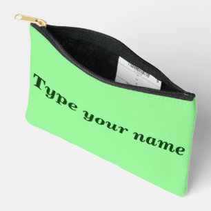 Ihr Name auf hellgrüner Tasche