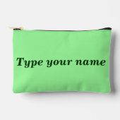 Ihr Name auf hellgrüner Tasche (Vorderseite)