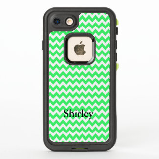 Ihr Name auf Light Green Zickzack