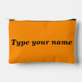 Ihr Name auf orangem Beutel (Vorderseite)