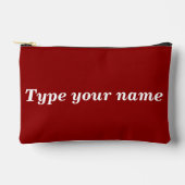 Ihr Name auf roter Tasche (Vorderseite)