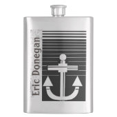 Ihr Name auf Seeflasche Flachmann (Vorderseite)