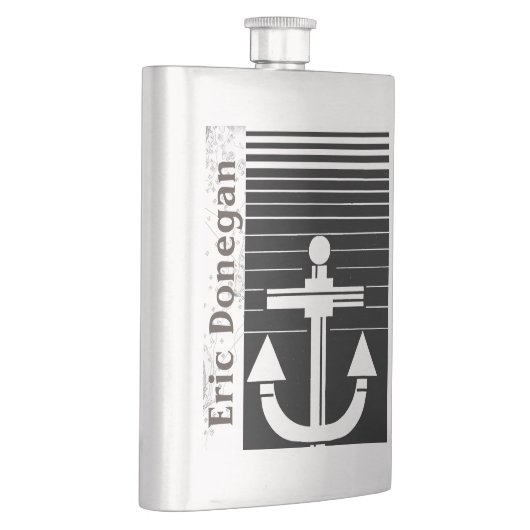 Ihr Name auf Seeflasche Flachmann (Rechts)