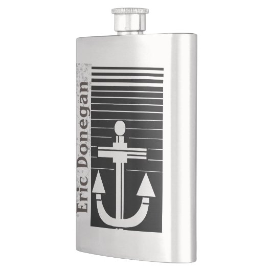 Ihr Name auf Seeflasche Flachmann (Links)