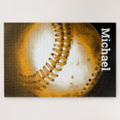 Ihr Name Baseball - Sportart Puzzle (Horizontal)