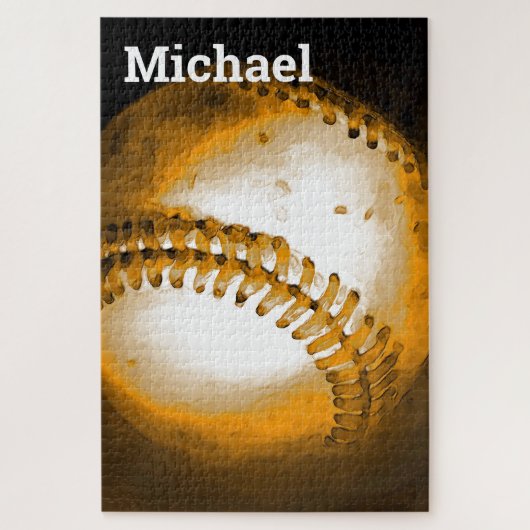 Ihr Name Baseball - Sportart Puzzle (Vertikal)