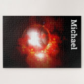 Ihr Name Baseball - Sportart Puzzle (Horizontal)