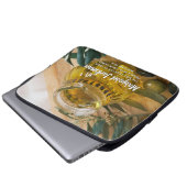 Ihr Name Bible Verse Laptopschutzhülle (Vorne Knopf)