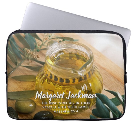 Ihr Name Bible Verse Laptopschutzhülle (Vorderseite)