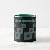 Ihr Name Big Machine Brew Sci Fi Fantasy Green Tasse (Zentrum)