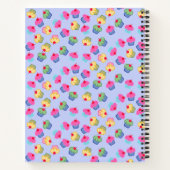 Ihr Name, blau, Kochbuch, Kuchen Notizblock (Rückseite)