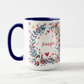 Ihr Name Bloral Custom Hübsch Inspiritivity Tasse (Links)