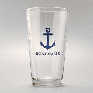 Ihr Name Blue Anchor Glas