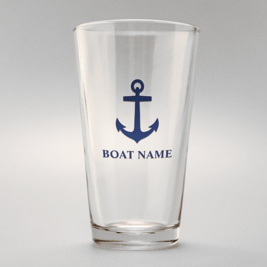 Ihr Name Blue Anchor Glas