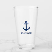 Ihr Name Blue Anchor Glas (Vorderseite)