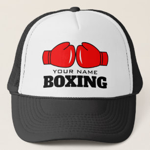 Ihr Name Boxgymnastikhut mit Boxerhandschuhen Truckerkappe
