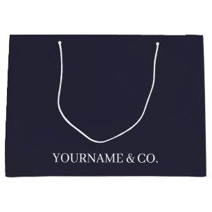 Ihr Name Business Navy Großgeschenktasche Große Geschenktüte